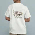 多胎児応援し隊の3つ子うさぎ オーガニックコットンTシャツ