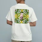 ❀おちゃめの部屋❀の草原をお散歩するミルキーちゃん☆ オーガニックコットンTシャツ