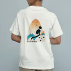 aokitaの【BLUE NORTH】キャットシルエットデザイン オーガニックコットンTシャツ