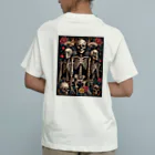 Skull sectionのドクロと薔薇 オーガニックコットンTシャツ
