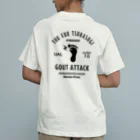 kg_shopの[★バック] GOUT ATTACK (文字ブラック) Organic Cotton T-Shirt