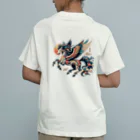 FUMYの雅彩ペガサス - Gasa Pegasus Organic Cotton T-Shirt