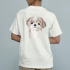 hanapecha_wannyanのシーズーちゃんおすましポーズ オーガニックコットンTシャツ