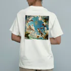 AQUAMETAVERSEのワンちゃんたちのパラダイス アメジスト 2846 Organic Cotton T-Shirt