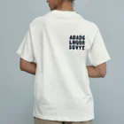 ajones-usaのアルファベットデザイン Organic Cotton T-Shirt