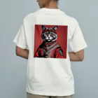 hogarakuの縄文猫 オーガニックコットンTシャツ