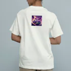 apWK5Yg8のパープルパワーロード Organic Cotton T-Shirt