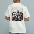 Duck Walkの戦いに挑む前のサムライ オーガニックコットンTシャツ