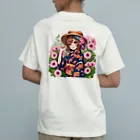 かるるんショップの夏と浴衣と麦わらと オーガニックコットンTシャツ