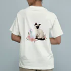 オレはニャン蔵の猫と石。ときどき薔薇。② Organic Cotton T-Shirt