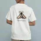 L_arctoaのフチグロトゲエダシャク（学名付き） オーガニックコットンTシャツ