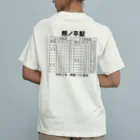 新商品PTオリジナルショップの熊ノ平駅時刻表 オーガニックコットンTシャツ