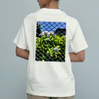 些細な心の日曜日のフェンス越しの花たち Organic Cotton T-Shirt