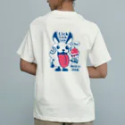 イラスト MONYAAT のバックプリント モコモコラビット1号*Lick Lick Lick Organic Cotton T-Shirt