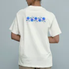 813hachiの青紫陽花 オーガニックコットンTシャツ