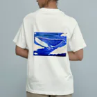 uzuuzuの空泳ぐタイプのクジラさん オーガニックコットンTシャツ