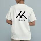 MedelBox™️ のしあわせの白い狸のポン(手描きver.) オーガニックコットンTシャツ