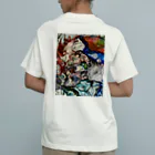 JapaneseArt Yui Shopの悪魔の雄叫び オーガニックコットンTシャツ