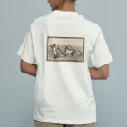 J. Jeffery Print Galleryの天使のイルカ車レース オーガニックコットンTシャツ