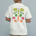 たっちからぁショップのなでなで野菜ナチュラル オーガニックコットンTシャツ