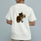 ♿︎ あんずの素直なセカイ ♿︎の保護猫おじゅゆじゅ Organic Cotton T-Shirt