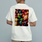 pekopeko no pelo's shop！のtomato［Back print］ オーガニックコットンTシャツ