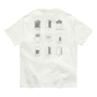 KL-storeのバックプリントT #01 革の部位 Organic Cotton T-Shirt