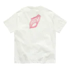 エリアシ刈り上げタイショップのHORAGAI PINK オーガニックコットンTシャツ