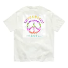 薈.collectionのLove＆peaceシリーズRainbowcolorバージョン オーガニックコットンTシャツ