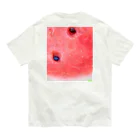 pekopeko no pelo's shop！の🍉［Back print］ オーガニックコットンTシャツ