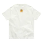 nomumyのカラフルなお花 オーガニックコットンTシャツ