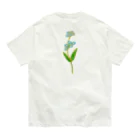 segasworksのForget me not（勿忘草と燕ちゃん） オーガニックコットンTシャツ