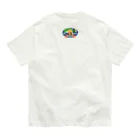 もふもふ♡けもっ娘村　(摩耶夕湖)の『釣り吉お稲荷ちゃん🎣🦊』Ａ楕円型 Organic Cotton T-Shirt