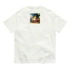 かえる商店の幸福なかえる Organic Cotton T-Shirt