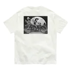 Skull sectionのドクロとバイク オーガニックコットンTシャツ