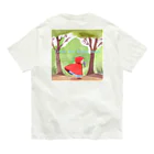 petitringo -プチリンゴ-のおばあさんのお家へ向かう赤ずきんちゃん Organic Cotton T-Shirt