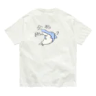 ひよこーさかなの余裕綽シャーク オーガニックコットンTシャツ