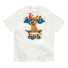 sloth_giraffeのスケートボードするワンコ Organic Cotton T-Shirt