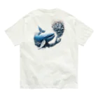 tiisanakujira0205のクジラ オーガニックコットンTシャツ