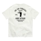 kg_shopの[★バック] GOUT ATTACK (文字ブラック) Organic Cotton T-Shirt