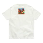 jj2424のティラノサウルス5 オーガニックコットンTシャツ