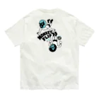 LUCHAの(バックプリント)MONKEY FLIP オーガニックコットンTシャツ