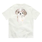 hanapecha_wannyanのシーズーちゃんおすましポーズ オーガニックコットンTシャツ