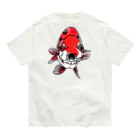 金魚切り絵 雅人-masato-のらんちゅう オーガニックコットンTシャツ