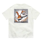 にゃんこーねこの飛ぶ猫 Organic Cotton T-Shirt