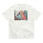 AQUAMETAVERSEの可愛い姉妹たち アメジスト2846 オーガニックコットンTシャツ