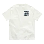ajones-usaのアルファベットデザイン Organic Cotton T-Shirt