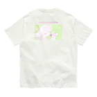 nya-mew（ニャーミュー）のネコチャン×ネコチャン(バックプリント) オーガニックコットンTシャツ