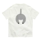 Hanamari のグレー色の猫ちゃんとお尻 Organic Cotton T-Shirt