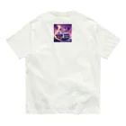 apWK5Yg8のパープルパワーロード Organic Cotton T-Shirt